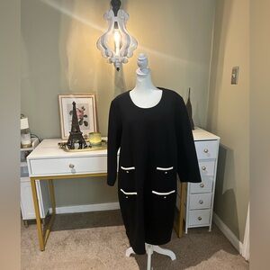 Tuckernuck Black Francoise Mod Mini Dress